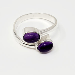 Amethyst Bypass Ring