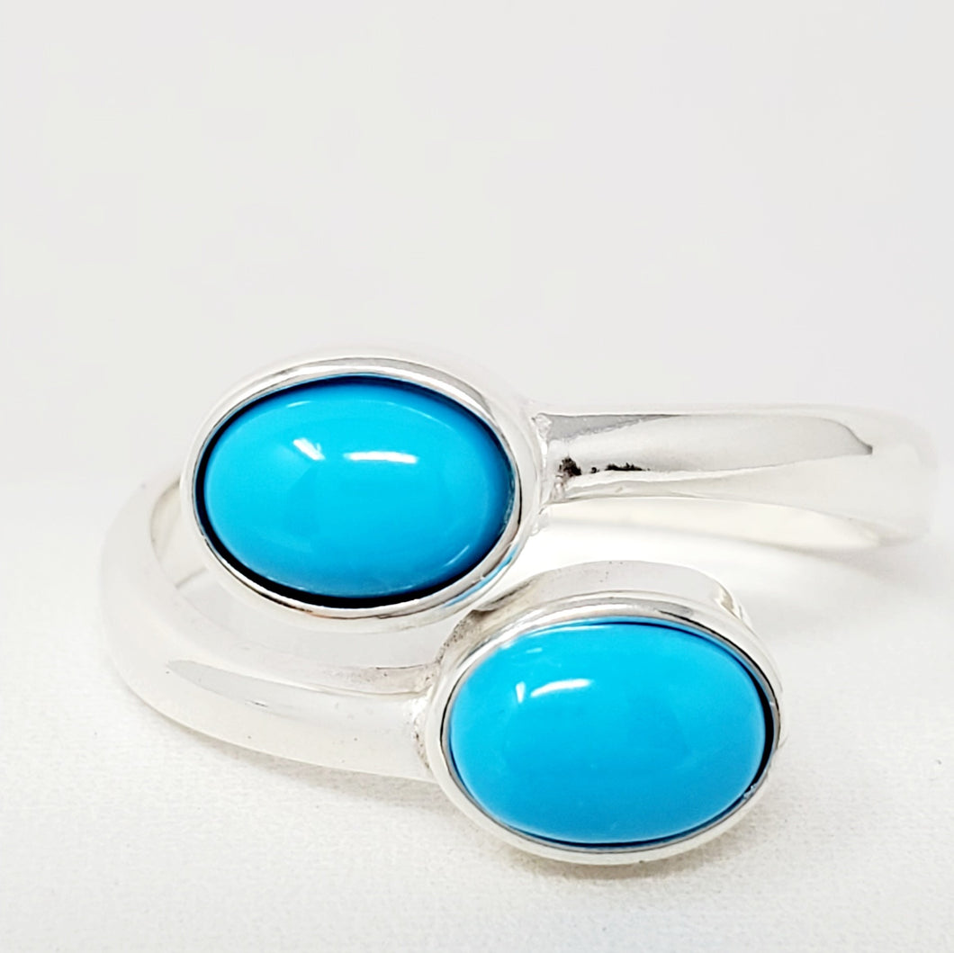 Turquoise Bypass Ring