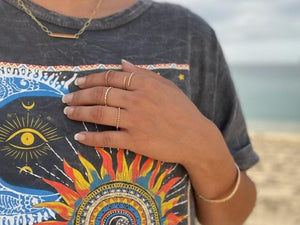 Haylee's Favorite - Handcrafted adjustable Gold-Filled Twisted Ring