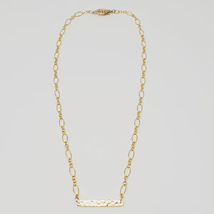 14k Gold-Filled Bubble Bar Necklace - 15 inch