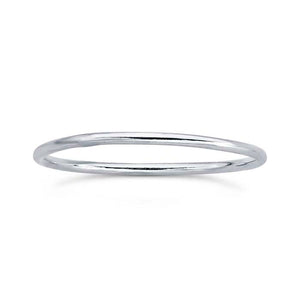 Sterling Silver Round Wire Stackable Ring