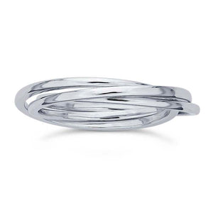 Sterling Silver Intertwined Ring