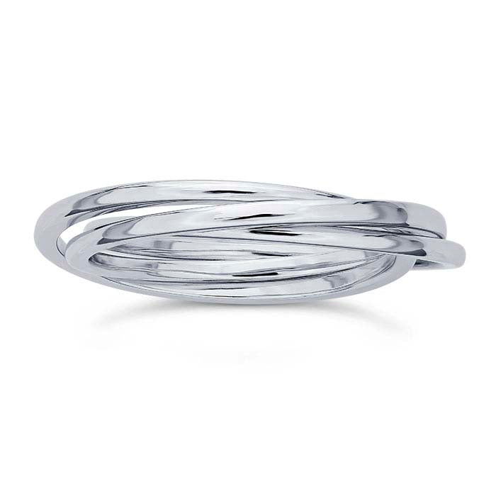 Sterling Silver Intertwined Ring