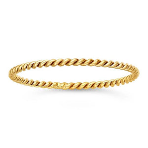 14k Gold-Filled Twisted Stackable Ring