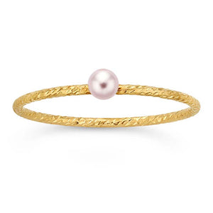 14k Gold filled Rosaline Pearl Stackable Ring