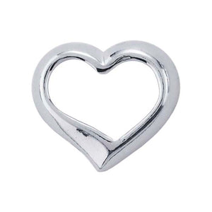 Sterling Silver Floating Heart Charm